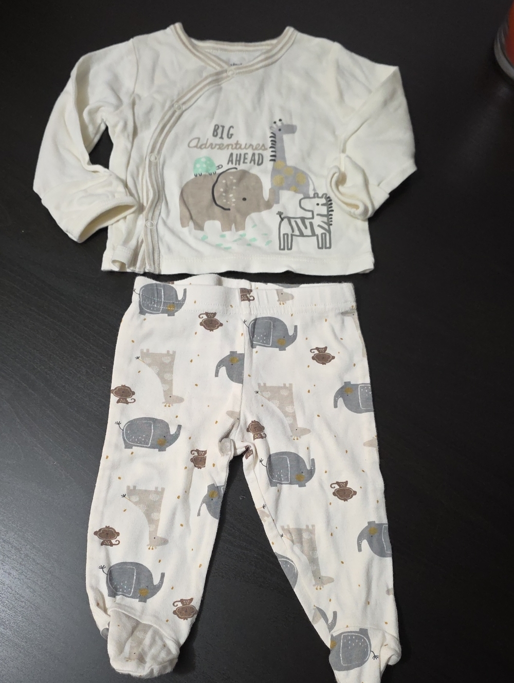 Gerber Cream Animal Print Set